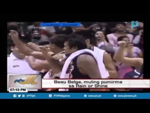 [PTVSports] Beau Belga, muling pumirma sa Rain or Shine
