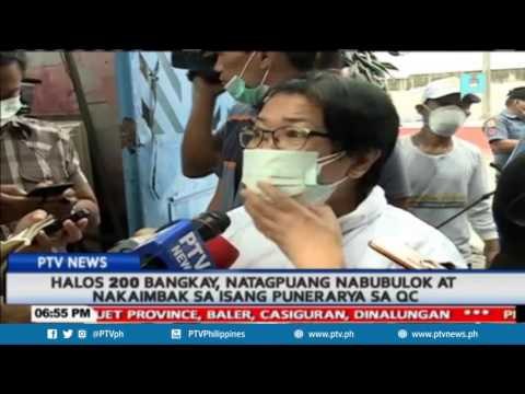 Halos 200 bangkay, natagpuang nabubulok at nakaimbak sa isang punerarya sa Quezon City