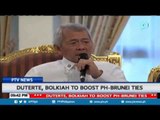 President Duterte, Bolkiah to boost PH-Brunei ties