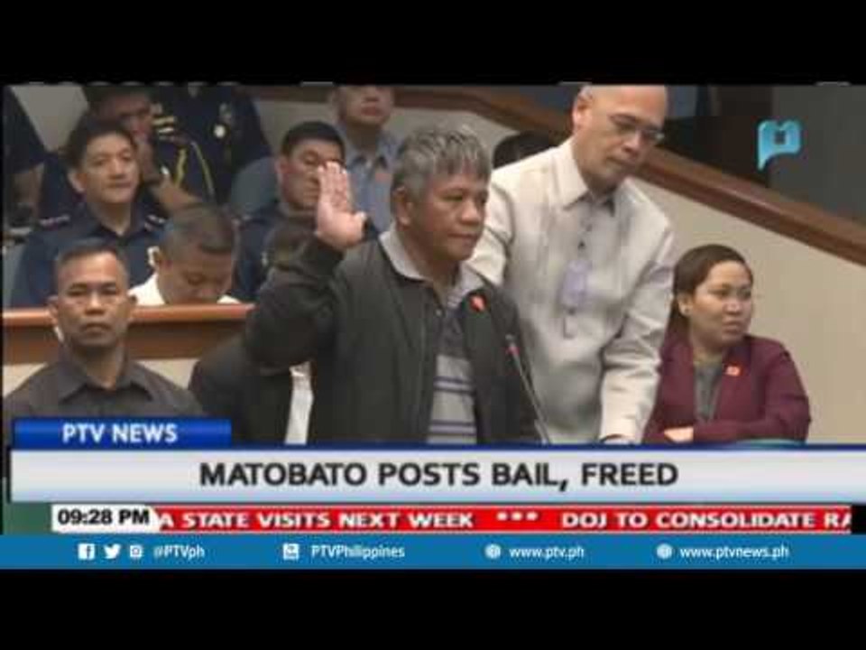 Matobato posts bail, freed