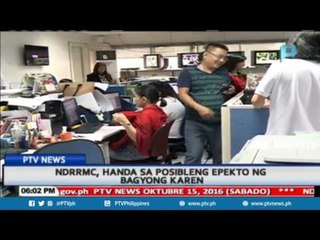 NDRRMC, handa sa posibleng epekto ng bagyong #KarenPH