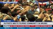 President Duterte meets Filipino Community in Brunei