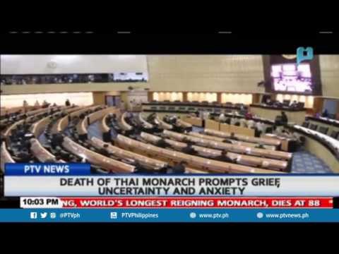 Death of Thai Monarch prompts grief, uncertainty, and anxiety