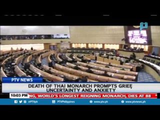 Death of Thai Monarch prompts grief, uncertainty, and anxiety