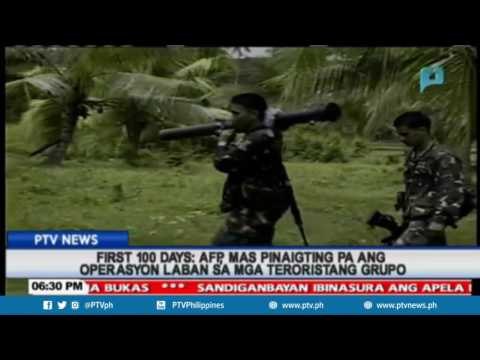First 100 Days: AFP, mas pinaigting pa ang operasyon laban sa mga teroristang grupo