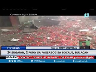 24 sugatan, 2 patay sa pagsabog sa Bocaue, Bulacan