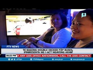 14 bagong double decker P2P buses, ipiniresenta ng i-ACT ngayong araw