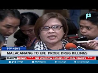 Malacañang to UN: Probe drug killings