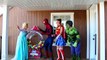 Frozen Elsa & Spiderman vs Maleficent! - Pink Spidergirl, Joker, Hulk, Catwoman, Minions & candy