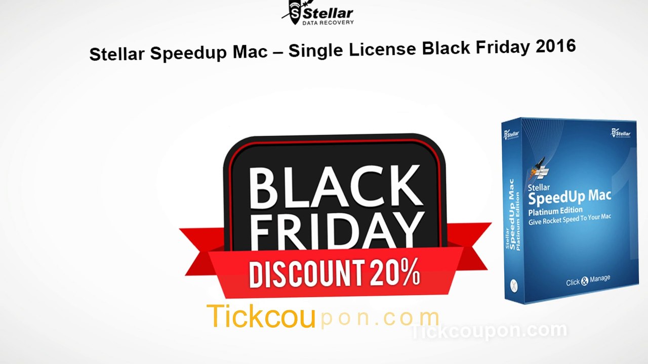 20% OFF Stellar Speedup Mac – Single License Black Friday 2016