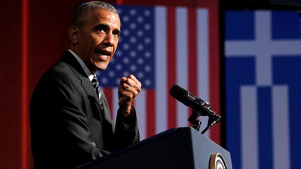 Obama envia recados a Trump na Grécia