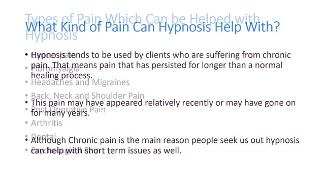 Hypnosis for Pain Management