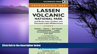 Big Sales  MAP Lassen Volcanic National Park: and Bucks Lake, Caribou, and Thousand Lakes