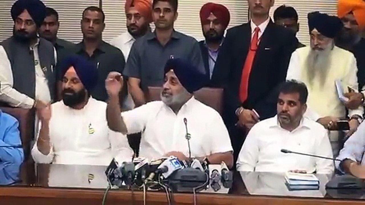 Sukhbir Singh Badal PC On SYL
