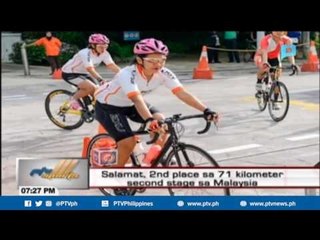 Salamat, 2nd place sa 71 kilometer second stage sa Malaysia