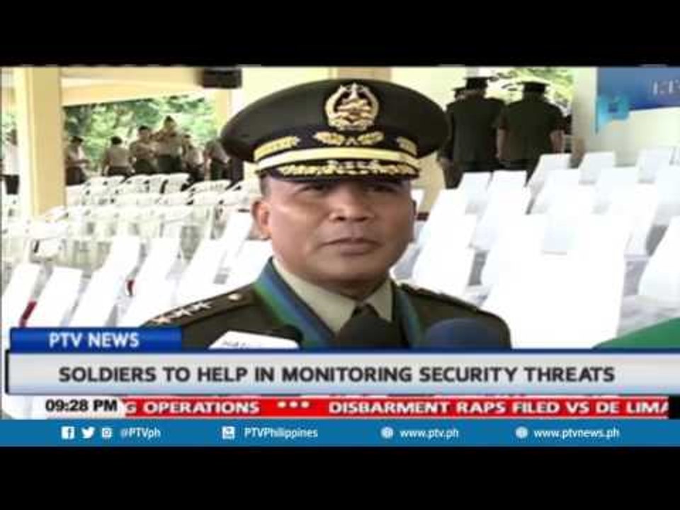 Soldiers to help in monitoring security threats