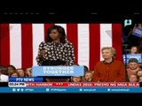 US First lady Obama at Presidential Candidate Clinton, nagsama sa isang campaign rally