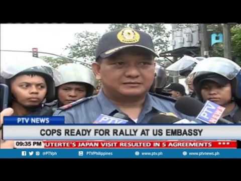Cops ready for rally at US Embassy