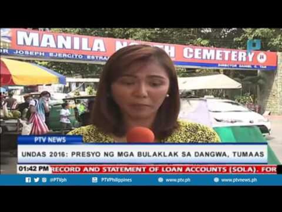 #Undas2016: Presyo ng mga bulaklak sa Dangwa, tumaas