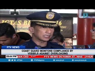 Coast Guard monitors compliance by vessels against overloading