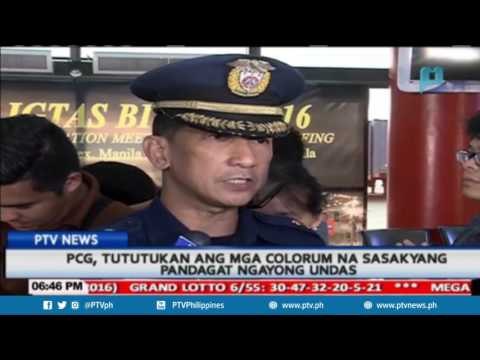 PCG, tututukan ang mga colorum na sasakyang pandagat ngayong #Undas2016