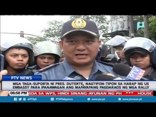 PNP, nagpadala ng negotiator para sa mga raliyista sa US Embassy