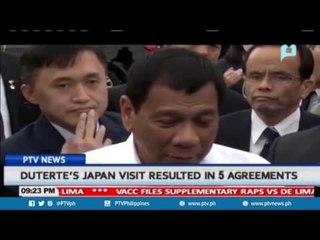 Duterte's Japan visit resulted in 5 agreements