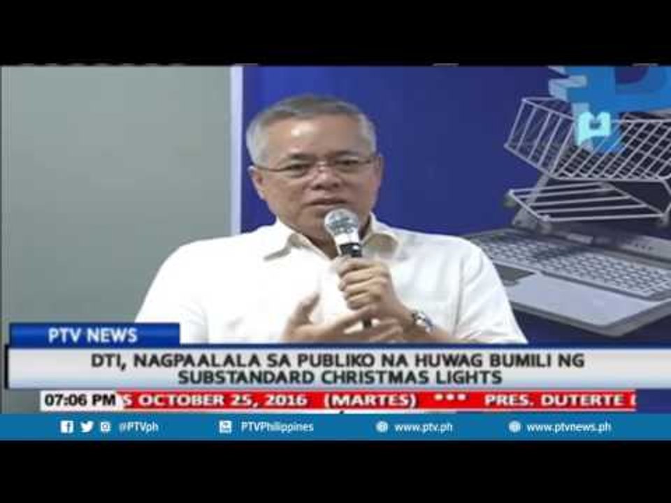 DTI, nagpaalala sa publiko na huwag bumili ng substandard Christmas lights