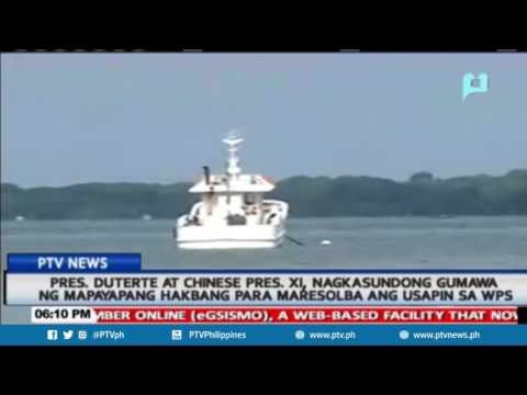 Pres. Duterte, Pres. Xi Jinping, nagkasundong gumawa ng mapayapang hakbang sa WPS