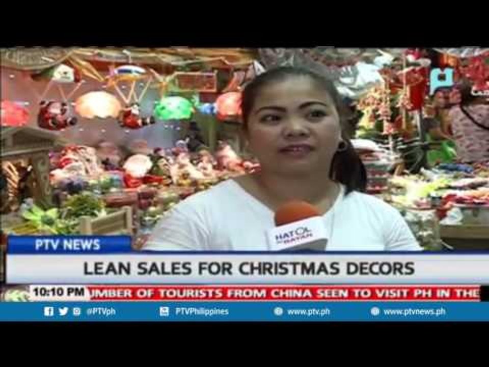 Lean sales for Christmas decors