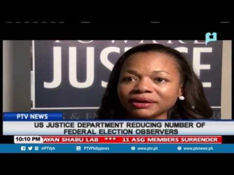 US Justice Department reducing number of Federal Election observers