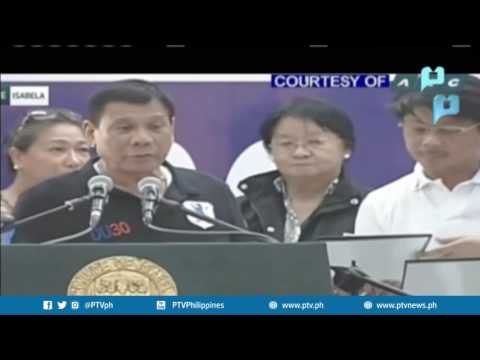 Pres. Duterte, binisita rin ang mga nasalanta ng #LawinPH sa Ilagan, Isabela