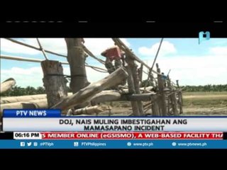 DOJ, nais muling imbestigahan ang Mamasapano incident