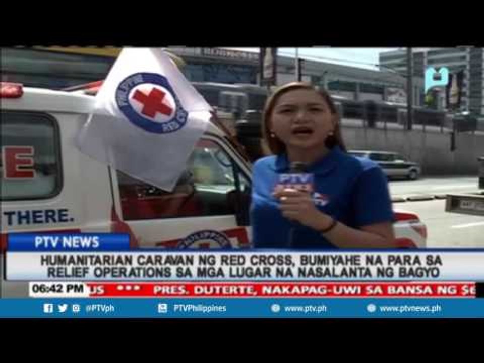 Humanitarian caravan ng Red Cross, bumiyahe na para sa relief operations