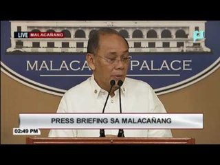 Press briefing ni Presidential Spox Ernie Abella, October 28, 2016