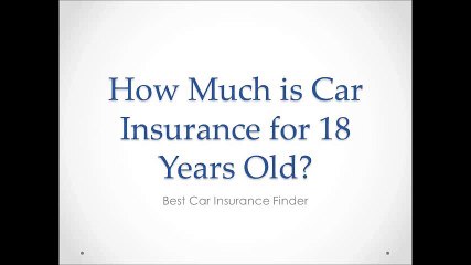 How Much is Car Insurance for 18 Years Old