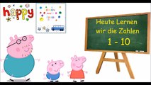 Zahlen lernen 1 bis 10 mit Peppa Pig Wutz für Kinder & Kleinkinder Deutsch | Lernvideos für Kinder