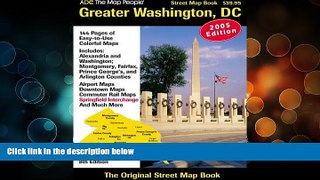 Deals in Books  ADC The Map People 2005 Greater Washington, DC: Street Map Book (8th Edition)