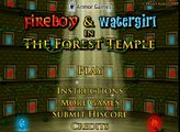 Игра Огонь и Вода: Лесной Храм ( Game Fire and Water: The Forest Temple )