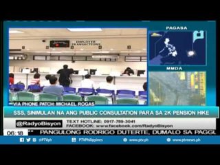 SSS, sinimulan na ang public consultation para sa 2k pension hike