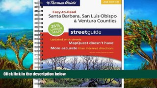 Big Sales  Rand McNally Santa Barbara, San Luis Obispo   Ventura Counties Easy-To-Read Street