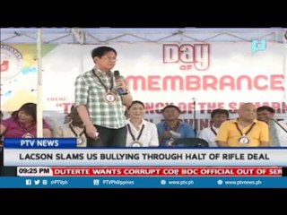 Sen. Lacson slams US bullying through halt of rifle deal