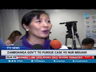 Zamboanga gov't to pursue case vs Nur Misuari