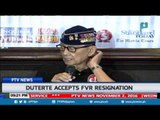 President Duterte accepts FVR resignation