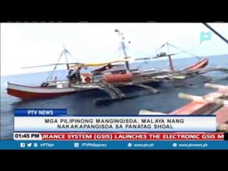 Mga Pilipinong mangingisda, malaya nang nakakapangisda sa Panatag Shoal