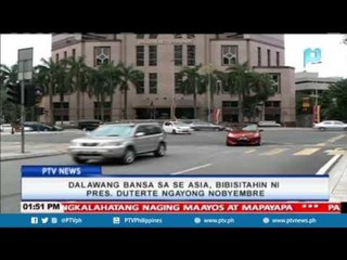 Dalawang bansa sa South East Asia, bibisitahin ni Pangulong Duterte ngayong Nobyembre