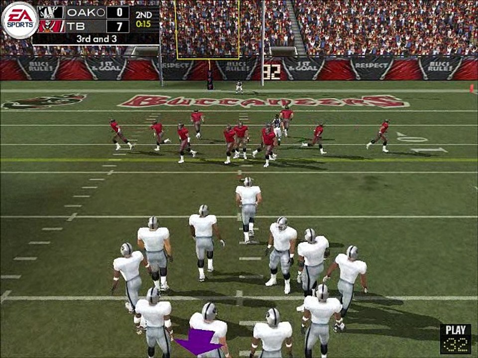 TD Knight vs Tampa Bay Madden NFL 04