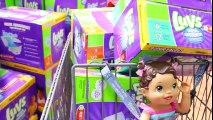 BABY ALIVE goes Shopping NEW TROLLS MOVIE TOYS Baby Eli Toy Birthday Shopping Toy HAUL Baby Poo Pee