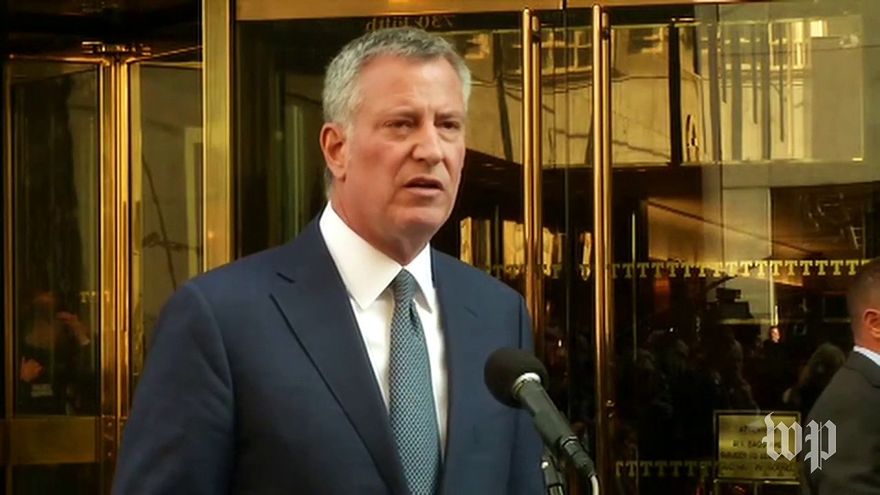 De Blasio raises concerns about 'rhetoric' with Trump