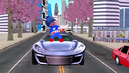 Batman Vs Superman Cartoons For Kids Finger Family Nursery Rhymes | Batman Vs Captain America